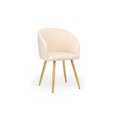 Стул на металлокаркасе Монер бежевый (glory 03) / золотой
