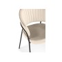 Стул на металлокаркасе Лео светло-бежевый (H-05) / черный