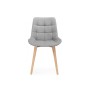 Стул деревянный Челси светло-серый (zd 960) / светлое дерево np