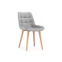 Стул деревянный Челси светло-серый (zd 960) / светлое дерево np