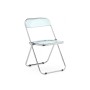 Пластиковый стул Fold складной clear gray-blue