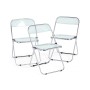 Пластиковый стул Fold складной clear gray-blue