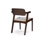 Стул деревянный Velma dirty oak / light beige