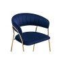 Стул на металлокаркасе Kamelia 1 dark blue / gold