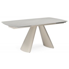 Керамический стол Grig 165(240)x90 серо-бежевый