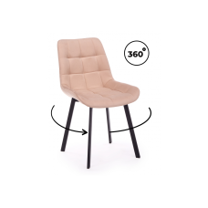 Стул на металлокаркасе Челси 360 П бежевый (zd 210) / черный np