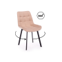 Стул на металлокаркасе Челси 360 П бежевый (zd 210) / черный np