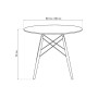 Стол деревянный Table 80 white / wood