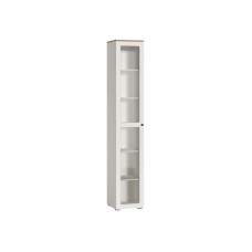 Шкаф Опра 16.394.03 белый PE шагрень / дуб золотой craft