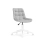 Офисное кресло Честер светло-серый велюр / белый