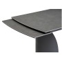 Керамический стол Готланд 160(220)х90х79 ink gray / черный