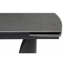 Керамический стол Готланд 160(220)х90х79 ink gray / черный