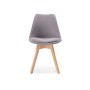 Стул деревянный Bonuss light gray / wood