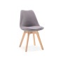 Стул деревянный Bonuss light gray / wood