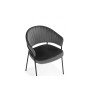 Стул на металлокаркасе Лео темно-серый (H-15) / черный