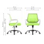 Компьютерное кресло Ergoplus green  / white