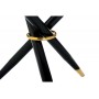 Стол стеклянный Rock 100х75 white / black