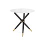 Стол стеклянный Rock 100х75 white / black