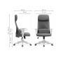 Компьютерное кресло Salta gray / white
