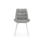 Стул на металлокаркасе Челси 360 светло-серый (ZD 960) / белый