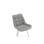 Стул на металлокаркасе Челси 360 светло-серый (ZD 960) / белый