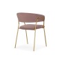 Стул на металлокаркасе Kamelia 1 light purple /gold