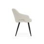 Стул на металлокаркасе Hera beige / black