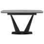 Керамический стол Вейл 140(180)х80 larka grey / черный