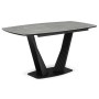 Керамический стол Вейл 140(180)х80 larka grey / черный