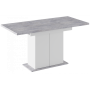 Стол деревянный Carla белый / цемент светлый