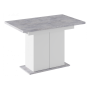 Стол деревянный Carla белый / цемент светлый