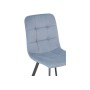 Стул на металлокаркасе Bruk light blue / black