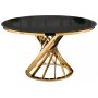 Обеденная группа Аган black / gold
