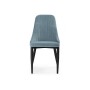 Стул на металлокаркасе Kora light blue / black