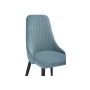 Стул на металлокаркасе Kora light blue / black