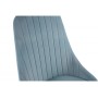 Стул на металлокаркасе Kora light blue / black