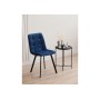 Стул на металлокаркасе Чилли синий / черный