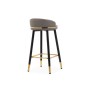 Барный стул Kardial gray / black