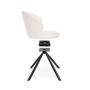 Стул на металлокаркасе Solomon крутящийся white / black