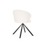 Стул на металлокаркасе Solomon крутящийся white / black