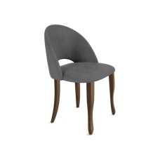 Стул деревянный SHT-ST34/S122 платиново-серый / темный орех / черный муар