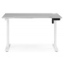 Компьютерный стол Маркос 140х80 светло-серый / белый