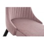 Стул на металлокаркасе Kora light purple / black