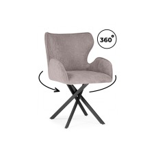 Стул на металлокаркасе Карлайл латте brendy smoke 04 / черный Стул на металлокаркасе Карлайл латте brendy smoke 04 / черный