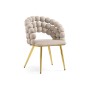 Стул на металлокаркасе Ball beige / gold