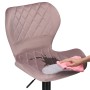 Барный стул Porch pink / black
