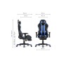 Офисное кресло Corvet black / blue
