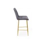 Барный стул Челси темно-серый (zd 995) / золотой np
