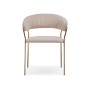 Стул на металлокаркасе Kamelia 1 beige / gold