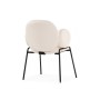Стул на металлокаркасе Kalipso white / black